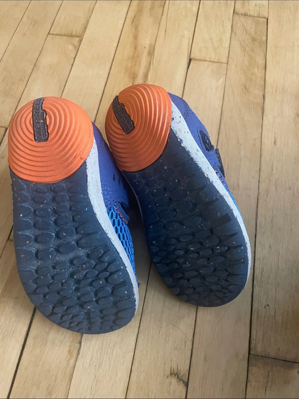 Merrell Kids Blue and Orange Mesh Water Shoes